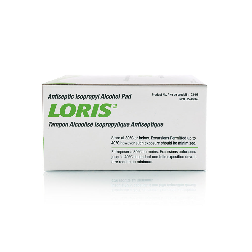 70% Isopropyl | LORIS Isopropyl Alcohol Antiseptic Swabs (200/box)