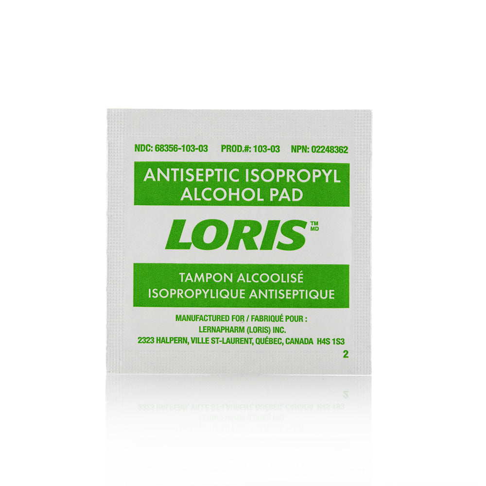 70% Isopropyl | LORIS Isopropyl Alcohol Antiseptic Swabs (200/box)